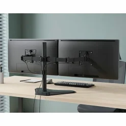 SIIG Articulated Freestanding Dual Monitor Desk Stand - 13