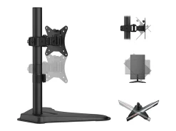 SIIG Height Adjustable Single Monitor Freestanding Desk Stand for 13? to 32?