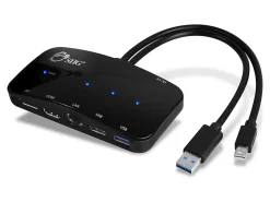 SIIG Mini-DP Video Dock with USB 3.0 LAN Hub - Black -  - JUH30412S1