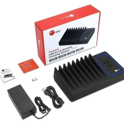 SIIG 10-Port USB-A/C & Wireless Charging Station - 150W