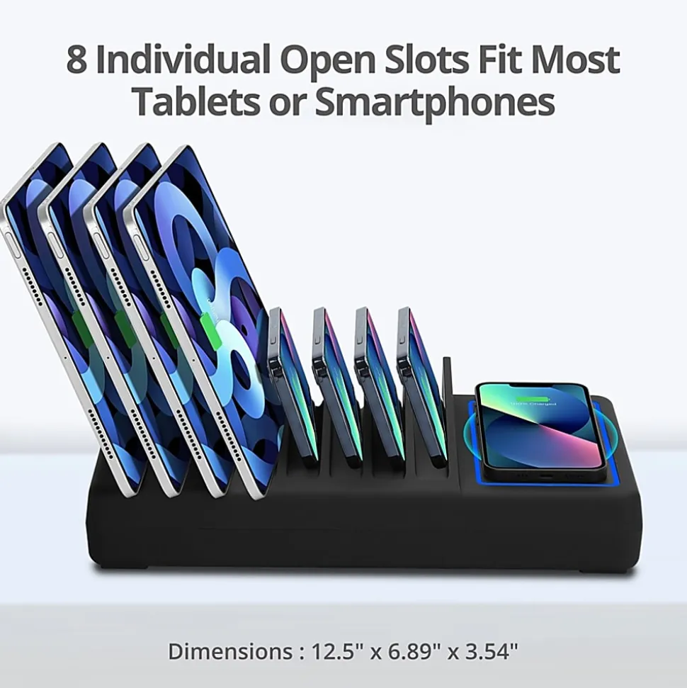 SIIG 10-Port USB-A/C & Wireless Charging Station - 150W