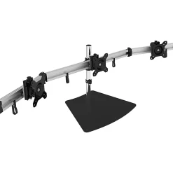 SIIG Premium Aluminum Freestanding Triple Monitor desk stand - 13? to 27? - Max Load 17.6 lbs each - CE-MT2111-S1