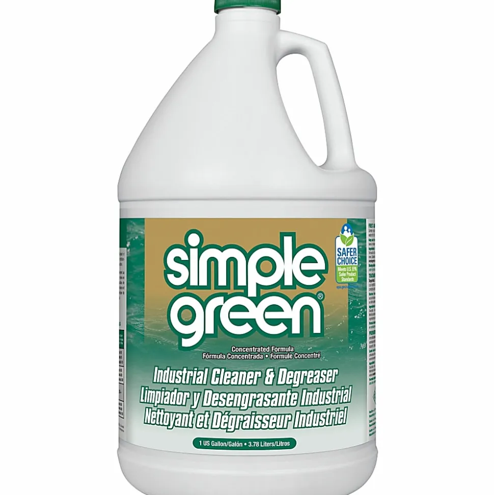 Simple Green® All-Purpose Industrial Degreaser/Cleaner, 128 Oz Bottle, Case Of 6