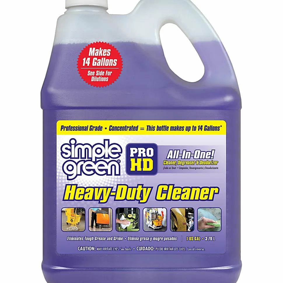 Simple Green® Pro HD Heavy-Duty Liquid Cleaner & Degreaser, 128 Oz Bottle, Case Of 2