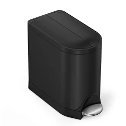 simplehuman Butterfly Step Stainless Steel Trash Can, 2.64 Gallons, 13-3/4