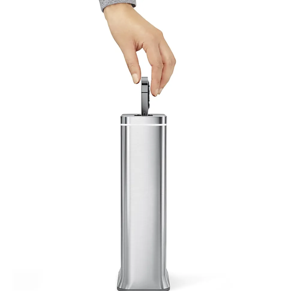 simplehuman Cleanstation Phone Sanitizer With UV-C Light, 7-5/8”H x 4-1/2”W x 2”D, Brushed Stainless Steel