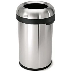 simplehuman Commercial Open Top Trash Can, Bullet Round, 21 Gallons, 30
