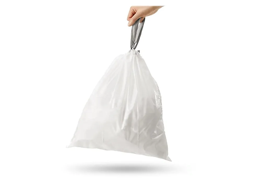 simplehuman® Custom Fit Can Liners, R, 0.3 mil, 10L/2.6G, White, Pack Of 240