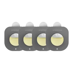 simplehuman Odorsorb Pod All-Natural Odor-Absorbing System Refills, Citrus, 0.10 Oz, Pack Of 4 Refills