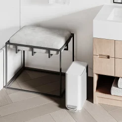 simplehuman Profile Slim Step Trash Can, 1.3 Gallon, 12.2