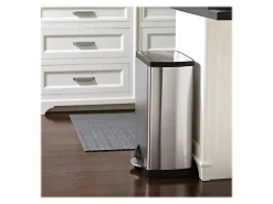simplehuman® Rectangular Metal Step Trash Can, 10 Gallons, 25-3/4
