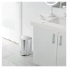 simplehuman Semi-Round Steel Step Trash Can, 1.6 Gallon, Brushed Stainless Steel, With Internal Liner Pocket