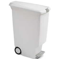 simplehuman Slim Plastic Step Trash Can, 25 1/4