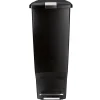 simplehuman® Slim Step Can, 10.5 Gallons, Black Plastic