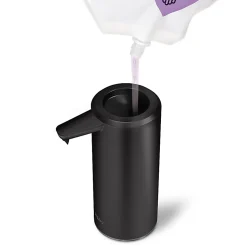 simplehuman Touch-Free Rechargeable Sensor Liquid Soap And Hand Sanitizer Dispenser, 9 Oz, Matte Black
