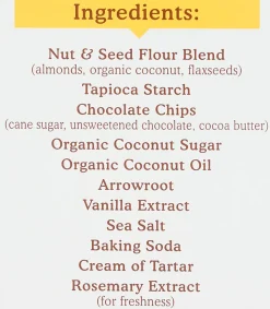 Simple Mills Crunchy Cookies, Chocolate Chip, 5.5 Oz, Total Qty 6