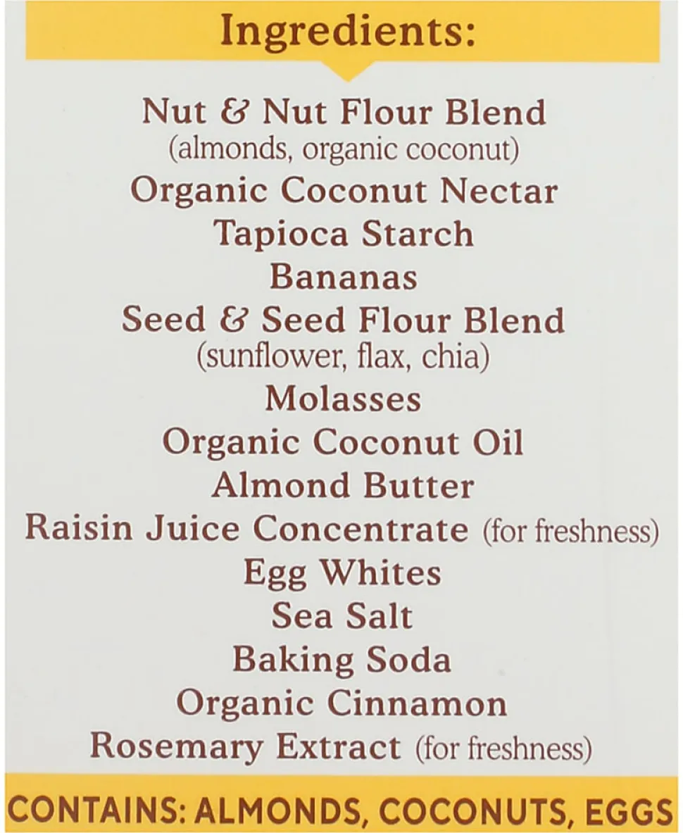 Simple Mills Soft Baked Bars, Nutty Banana Bread, 1.19 Oz, Total Qty 6