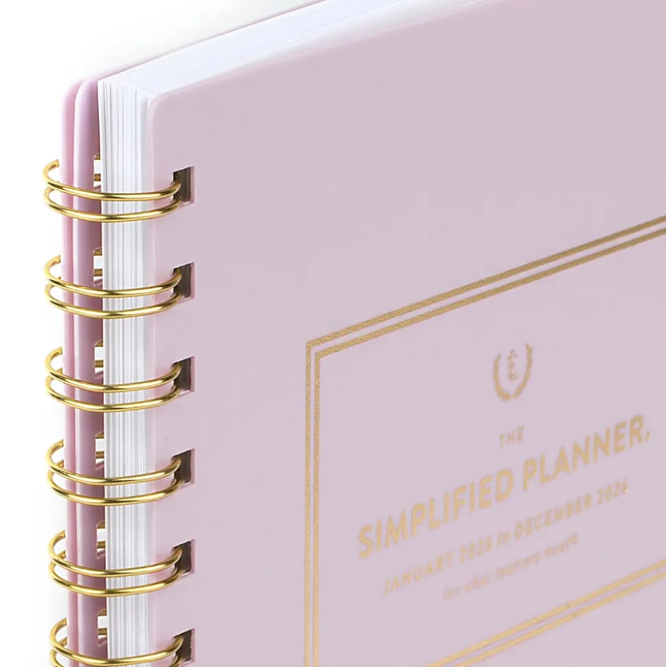Simplified by Emily Ley for AT-A-GLANCE® 2026 Weekly Monthly Planner, Pink, Small, 5 1/2" x 8 1/2"