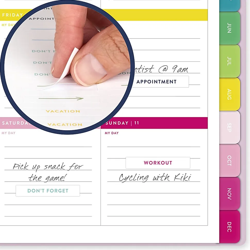Simplified by Emily Ley for AT-A-GLANCE® 2026 Weekly Monthly Planner, Pink, Small, 5 1/2" x 8 1/2"