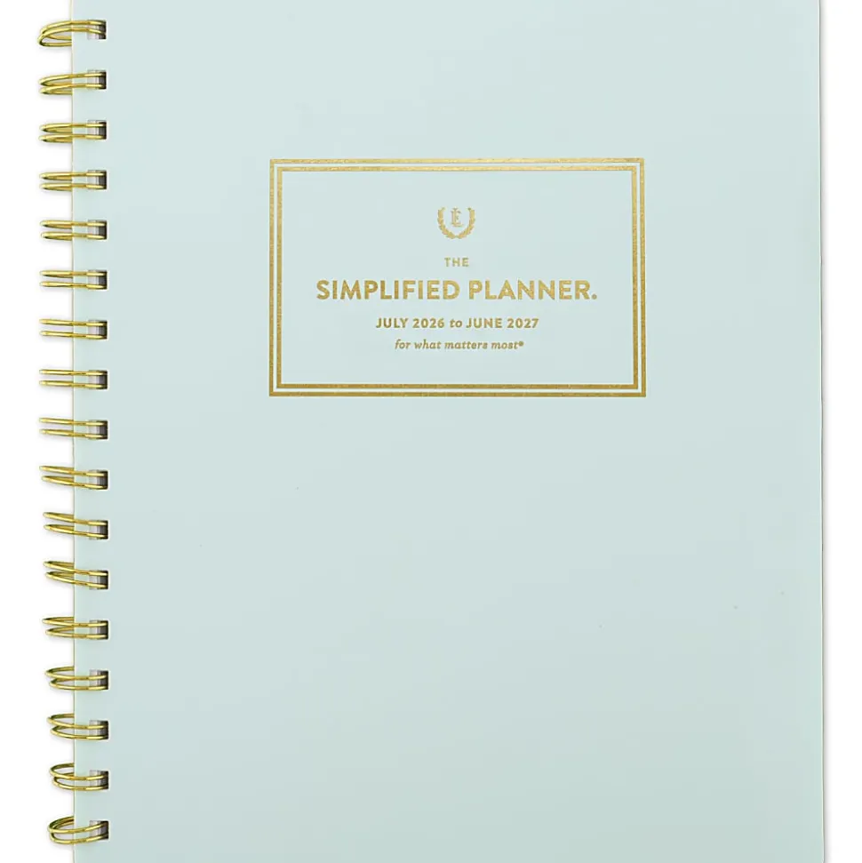 Simplified by Emily Ley for AT-A-GLANCE® Academic 2026-2027 Weekly Monthly Planner, Seaglass, Medium, 7" x 8 3/4"