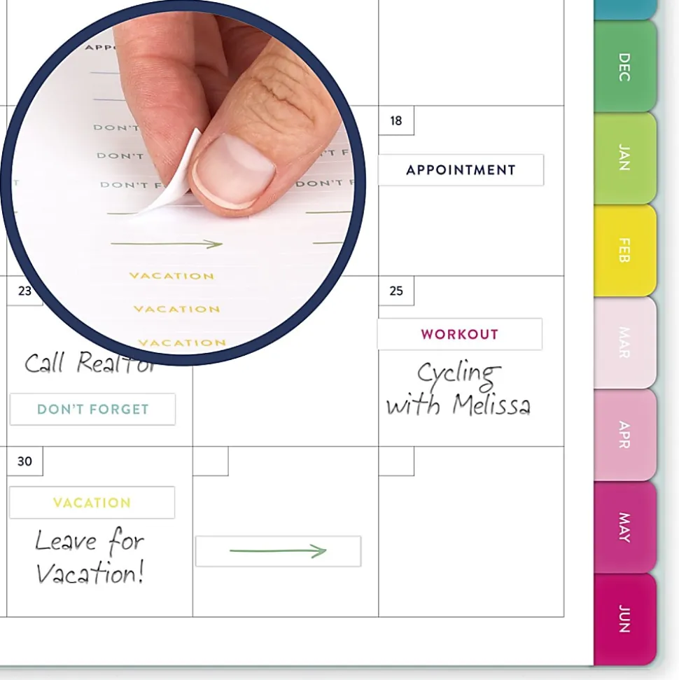 Simplified by Emily Ley for AT-A-GLANCE® Academic 2026-2027 Weekly Monthly Planner, Seaglass, Medium, 7" x 8 3/4"