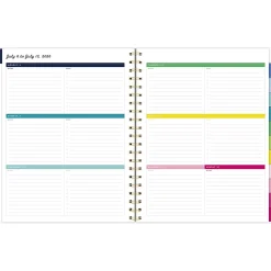 Simplified by Emily Ley for AT-A-GLANCE® Academic 2026-2027 Weekly Monthly Planner, Happy Stripe, Large, 8 1/2