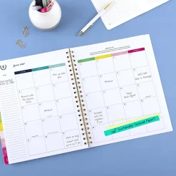 Simplified by Emily Ley for AT-A-GLANCE® Academic 2026-2027 Weekly Monthly Planner, Happy Stripe, Large, 8 1/2