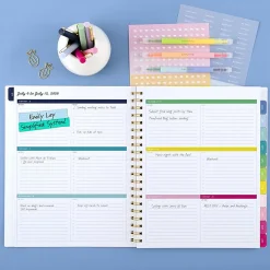 Simplified by Emily Ley for AT-A-GLANCE® Academic 2026-2027 Weekly Monthly Planner, Happy Stripe, Large, 8 1/2