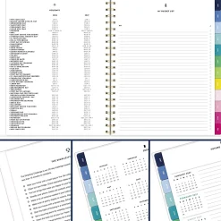 Simplified by Emily Ley for AT-A-GLANCE® Academic 2026-2027 Weekly Monthly Planner, Happy Stripe, Large, 8 1/2