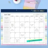 Simplified by Emily Ley for AT-A-GLANCE® Academic 2026-2027 Monthly Desk Pad Calendar, Happy Stripe, Standard, 17" x 21 3/4"