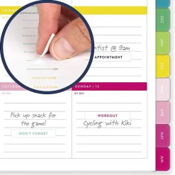 Simplified by Emily Ley for AT-A-GLANCE® Academic 2026-2027 Customizable Weekly Monthly Planner, Oversized Plaid, Small, 5 1/2
