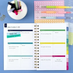 Simplified by Emily Ley for AT-A-GLANCE® Academic 2026-2027 Weekly Monthly Planner, Happy Stripe, Small, 5 1/2