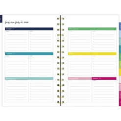Simplified by Emily Ley for AT-A-GLANCE® Academic 2026-2027 Weekly Monthly Planner, Happy Stripe, Small, 5 1/2