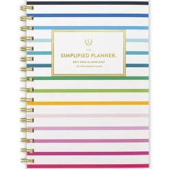 Simplified by Emily Ley for AT-A-GLANCE® Academic 2026-2027 Weekly Monthly Planner, Happy Stripe, Small, 5 1/2