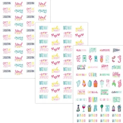 Simplified System by Emily Ley Phrase Sticker Pack, Set of 6