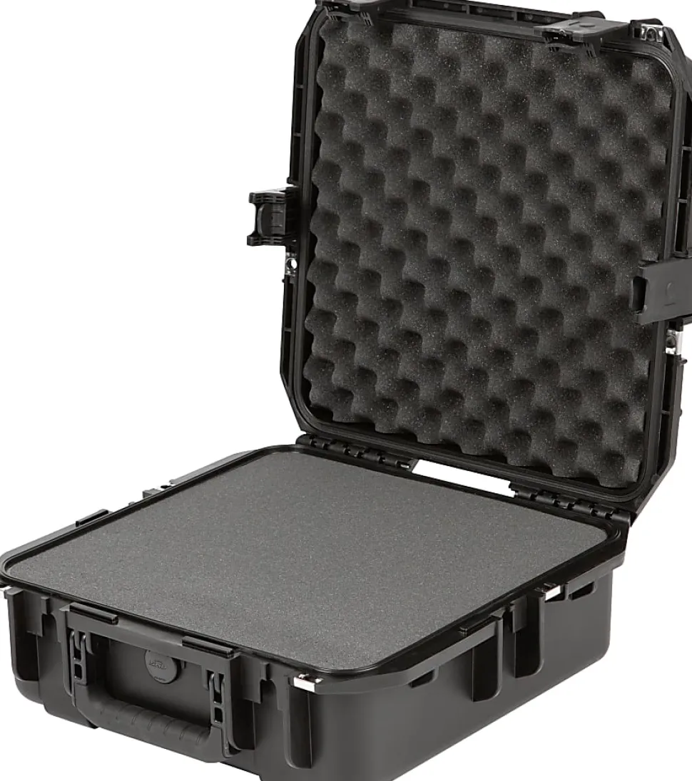SKB Cases iSeries Injection-Molded Mil-Standard Waterproof Case With Foam, 15"H x 15"W x 6-1/2"D, Black
