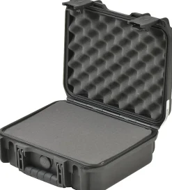 SKB Cases iSeries Injection-Molded Mil-Standard Waterproof Case With Foam, 12"H x 9"W x 4-1/2"D, Black