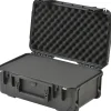SKB Cases iSeries Injection-Molded Mil-Standard Waterproof Case With Foam And Built-In Pull Handle And Wheels, 20-3/8"H x 11-1/2"W x 7"D, Black