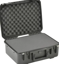 SKB Cases iSeries Injection-Molded Mil-Standard Waterproof Case With Padded Dividers, 18-1/2"H x 13"W x 7"D, Black