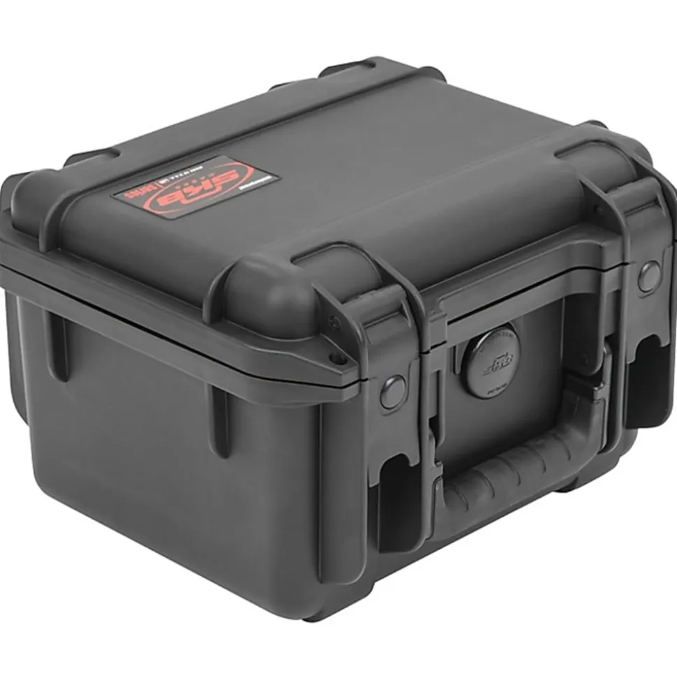 SKB Cases iSeries Injection-Molded Mil-Standard Waterproof Case With Padded Dividers, 8-1/2"H x 6-3/8"W x 6-1/8"D