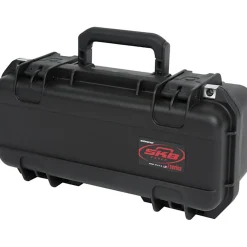 SKB Cases iSeries Injection-Molded Mil-Standard Waterproof Case With Cubed Foam With Cushion-Grip Handle, 17"H x 6-1/2"W x 6-1/2"D, Black
