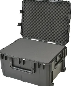 SKB Cases iSeries Pro Audio Utility Case With Cubed Foam, Oversized Handles And Wide-Set Double Wheels, 29"H x 22"W x 16"D, Black