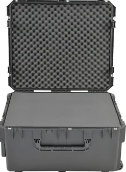 SKB Cases iSeries Pro Audio Utility Case With Cubed Foam Handle And Wide-Set Double Wheels, 30-3/4"H x 26"W x 15-1/2"D, Black