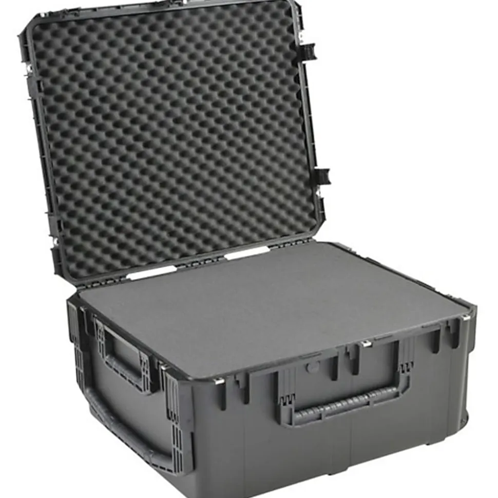 SKB Cases iSeries Pro Audio Utility Case With Cubed Foam Handle And Wide-Set Double Wheels, 30-3/4"H x 26"W x 15-1/2"D, Black