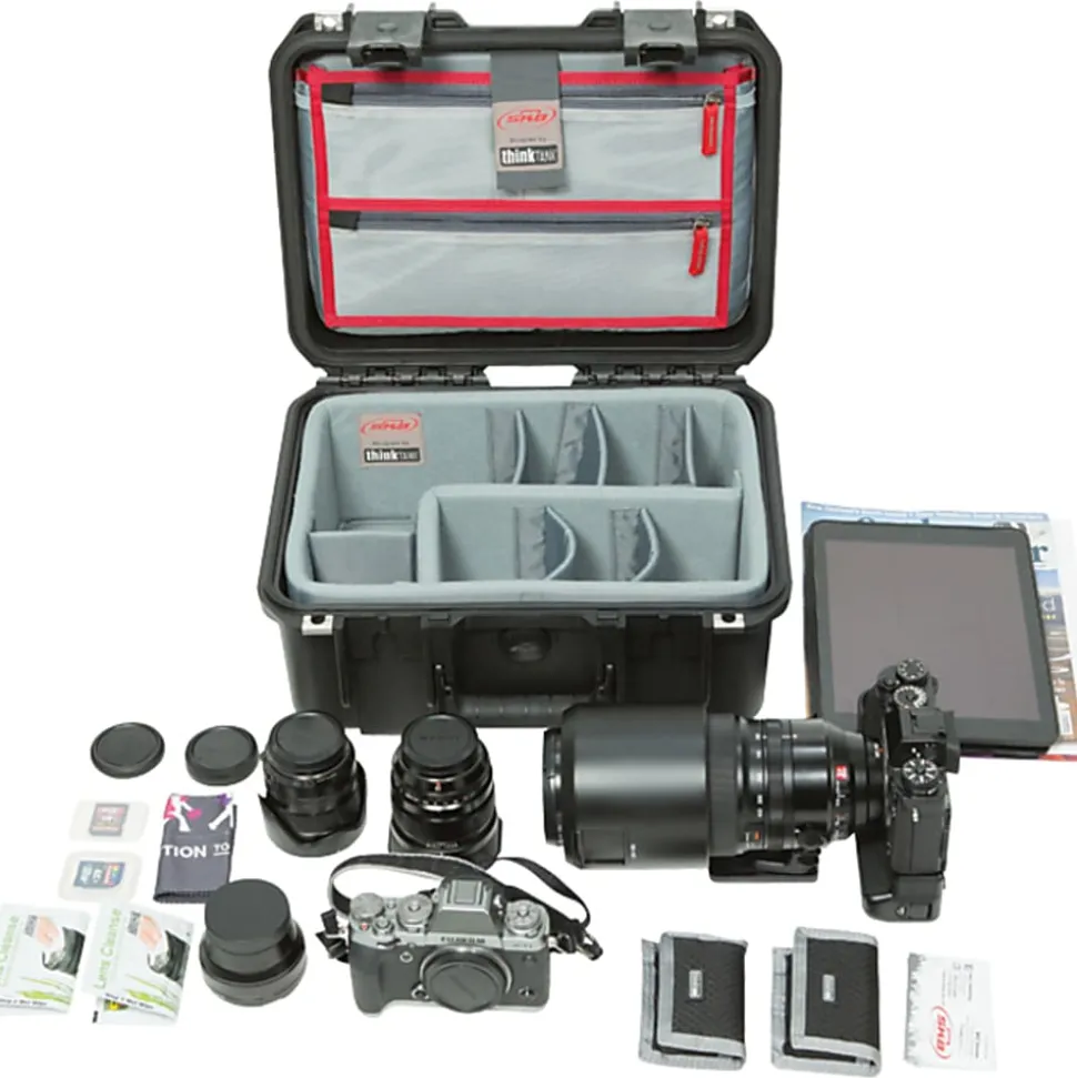 SKB Cases iSeries Protective Case With Padded Dividers And Lid Divider, 12-1/2" x 8-1/2" x 6-1/4", Black