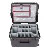SKB Cases iSeries Protective Case With Padded Dividers, Lid Divider With Pull Handle And Wheels, 22"H x 17"W x 12-3/4"D