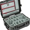 SKB Cases iSeries Protective Case With Padded Dividers, Lid Divider And Wheels, 22"H x 15-1/2"W x 8"D, Black