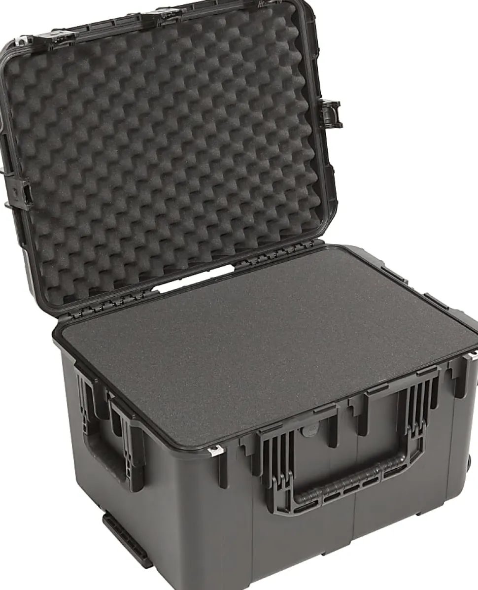 SKB Cases iSeries Protective Case With Foam And Wheels, 23" x 17" x 14", Black