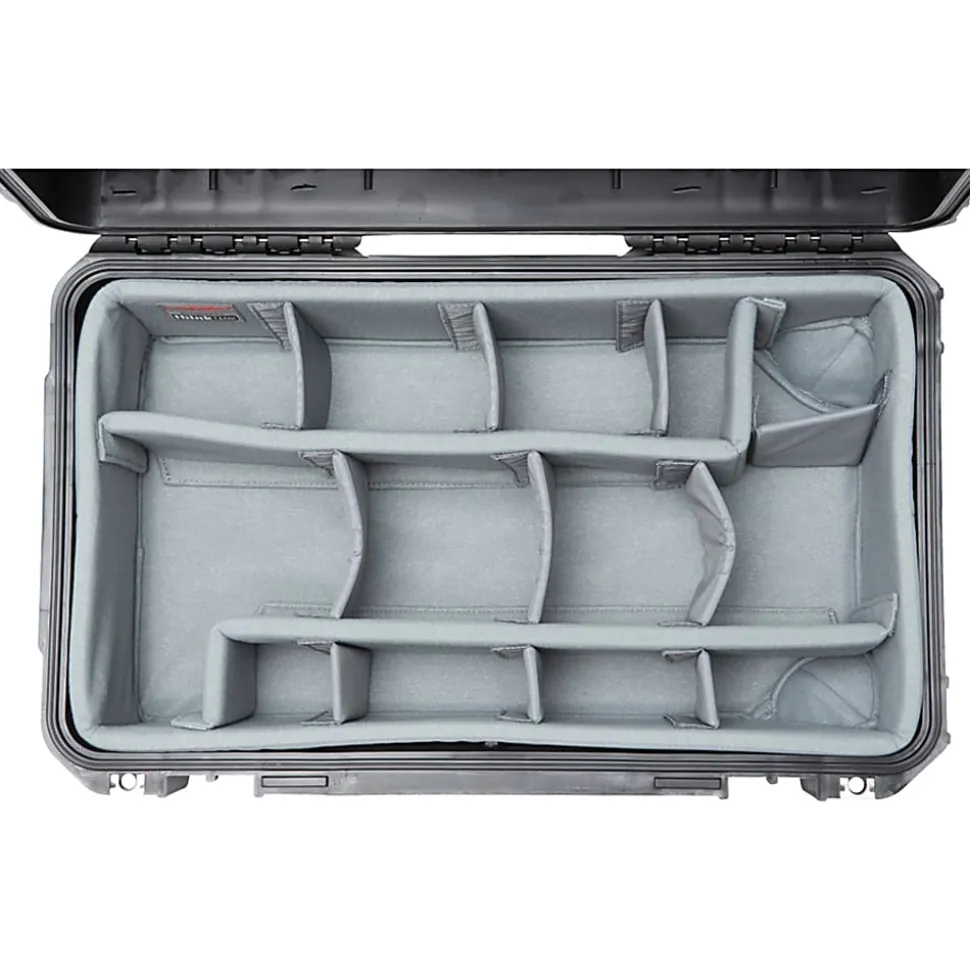SKB Cases iSeries Protective Case With Padded Dividers And Wheels, 19-1/2" x 10-1/2" x 6-3/4", Black