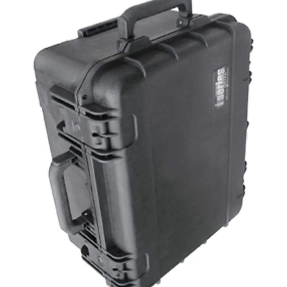 SKB Cases iSeries Protective Case With Cubed Foam And Wheels, 19" x 14-3/8" x 8", Black